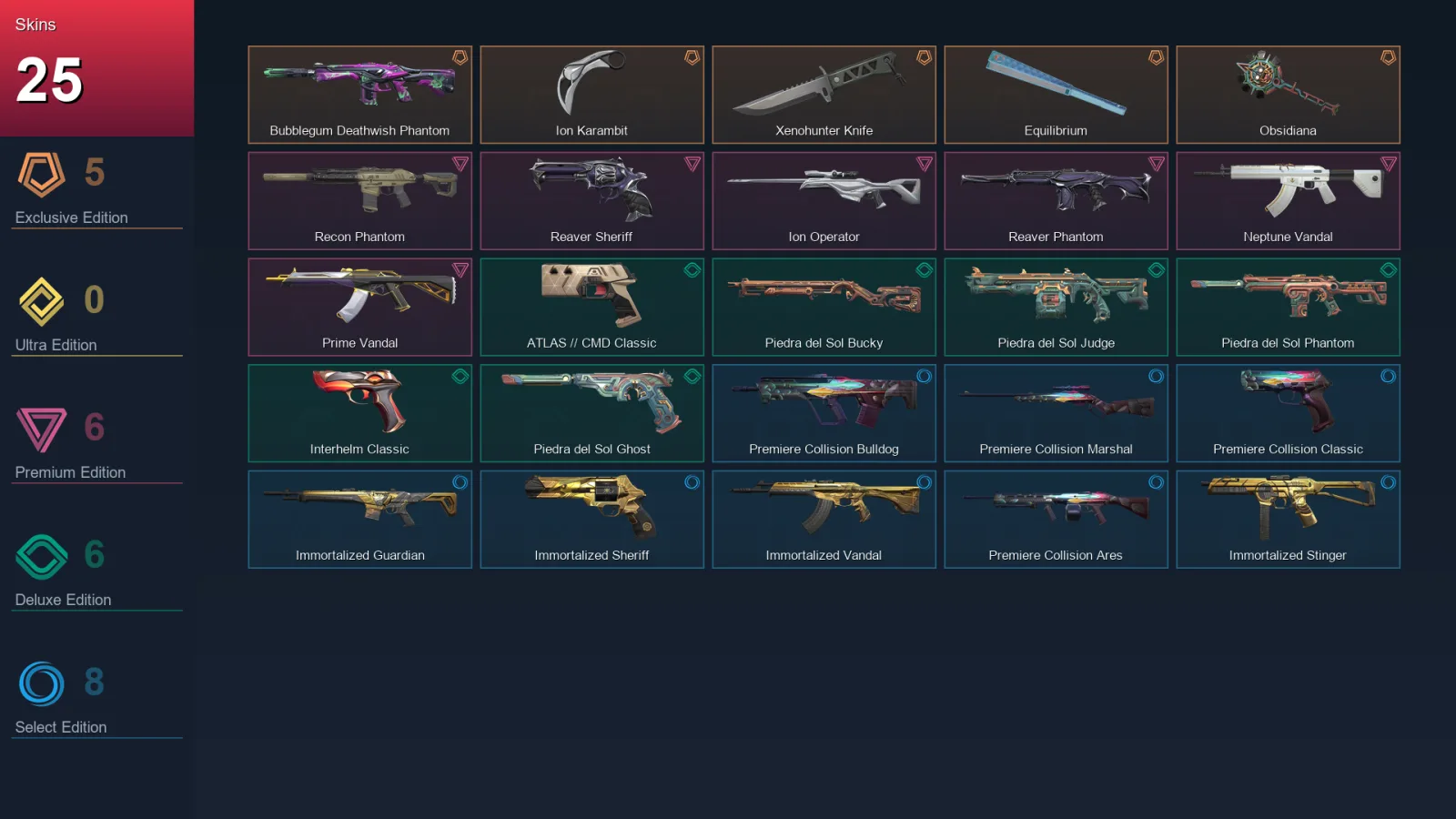 EU | Lv84 | Unranked | 25 Skin | 26 Agent | 32 Buddy