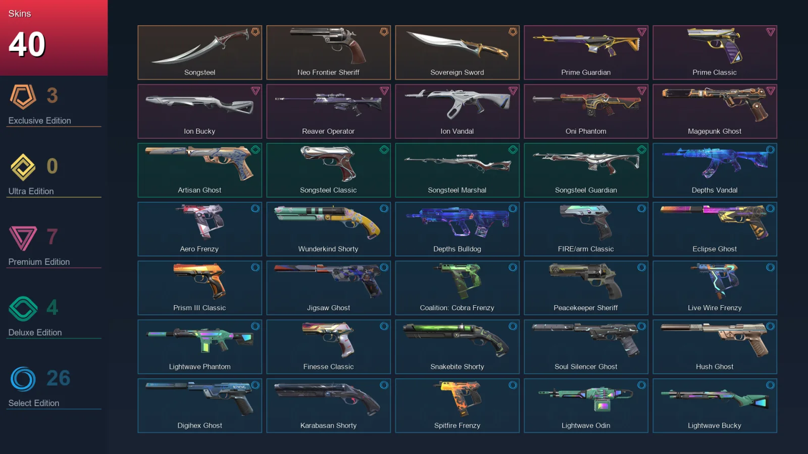 AP | Lv247 | Unranked | 40 Skin | 25 Agent | 92 Buddy