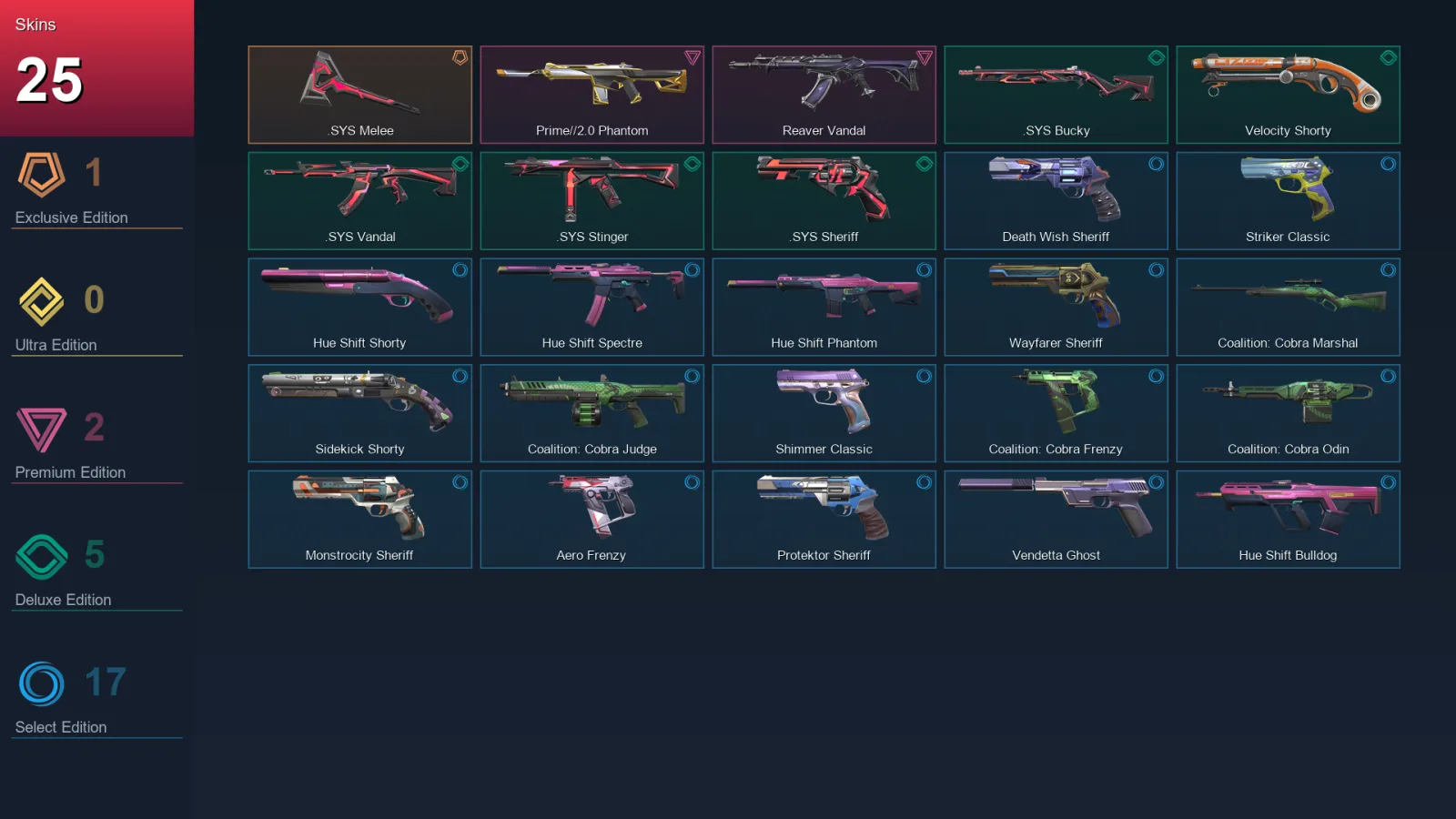 AP | Lv200 | Unranked | 25 Skin | 26 Agent | 72 Buddy — Valorant account