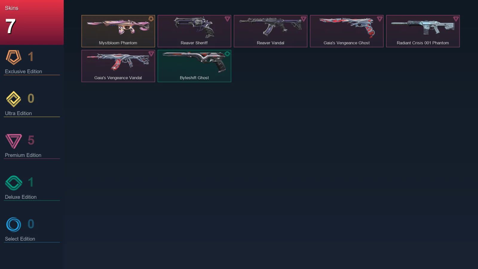 AP | Lv92 | Unranked | 7 Skin | 23 Agent | 37 Buddy — Reaver Sheriff