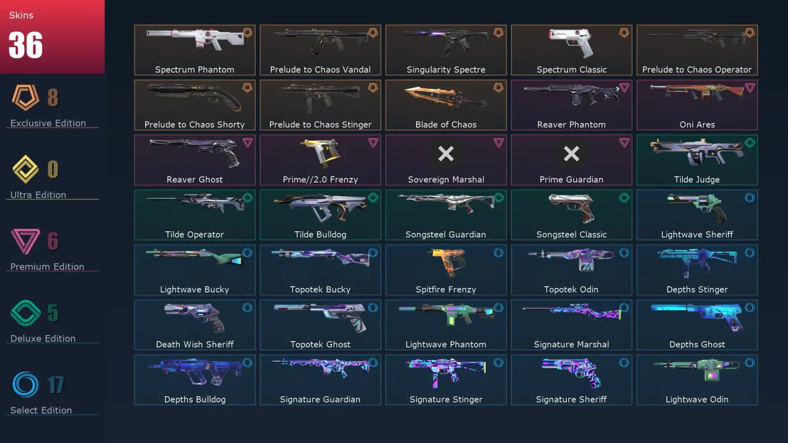 [Valorant] | EU | Level 71 | 13 Agents | 36 Skins — Valorant account