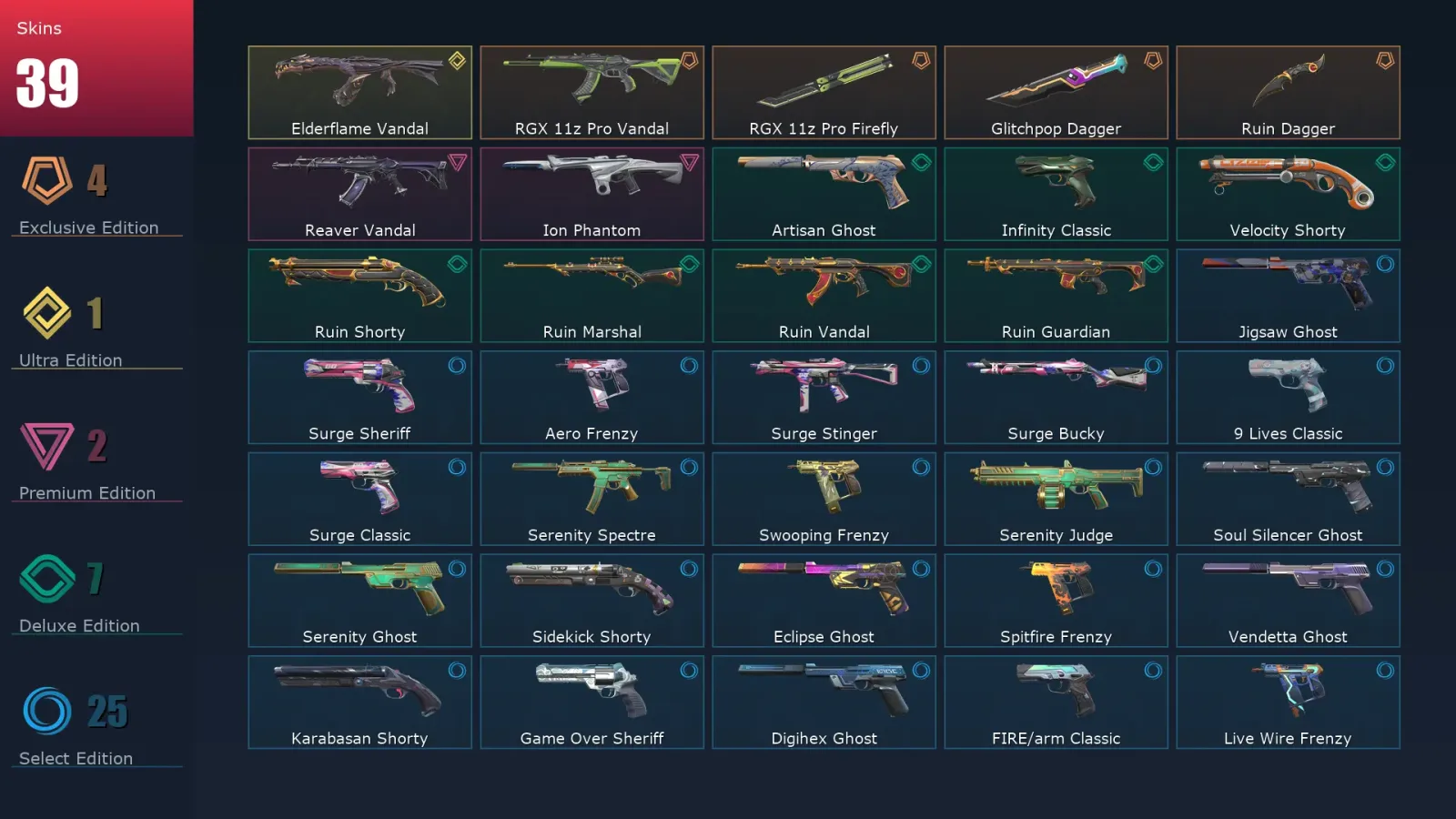 [Valorant] | EU | Level 238 | 23 Agents | 39 Skins — Valorant account