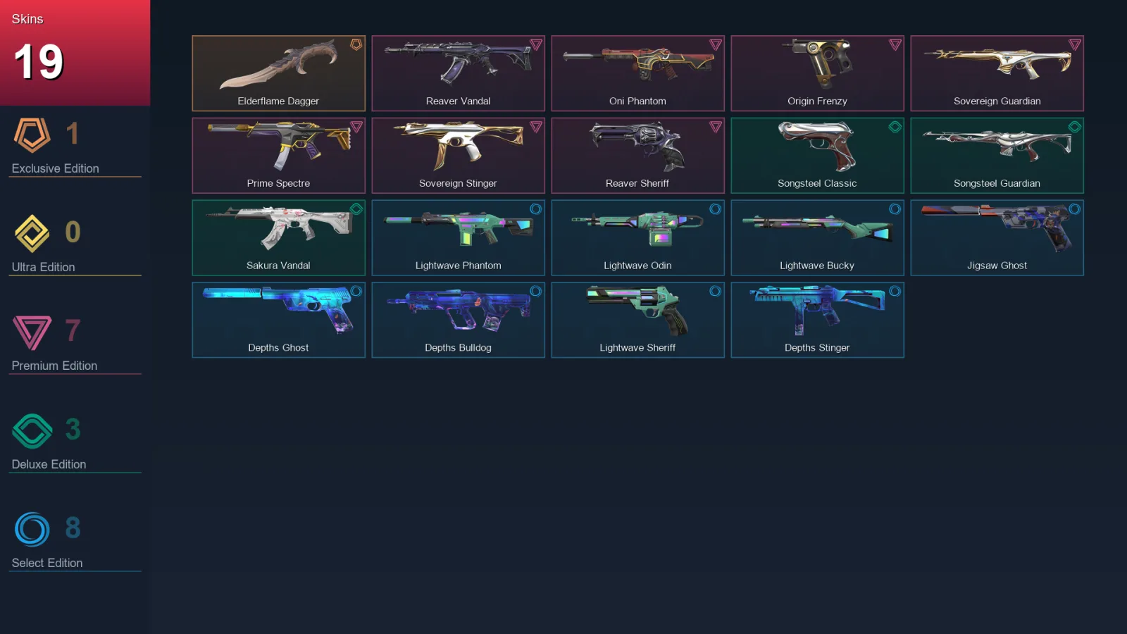 EU | Lv49 | Unranked | 19 Skin | 16 Agent | 24 Buddy — Valorant account