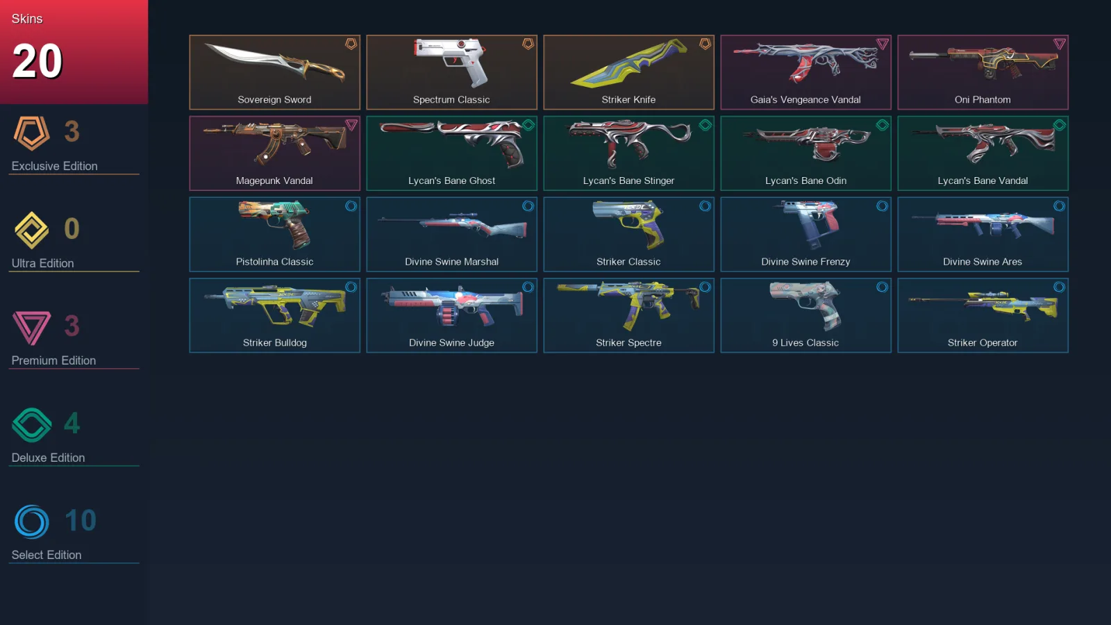 LA | Lv74 | Unranked | 20 Skin | 22 Agent | 35 Buddy