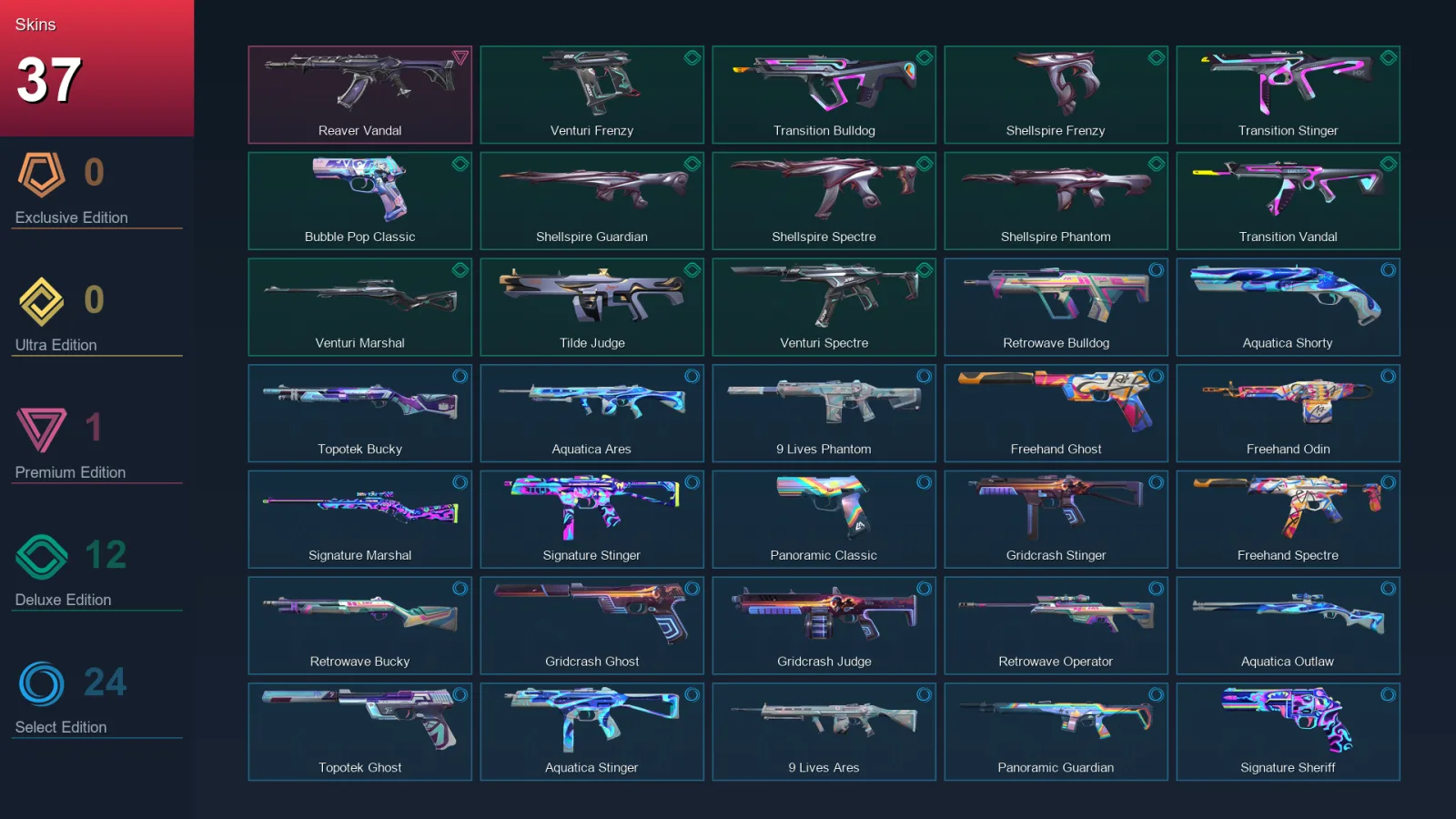 EU | Lv91 | Unranked | 37 Skin | 28 Agent | 61 Buddy