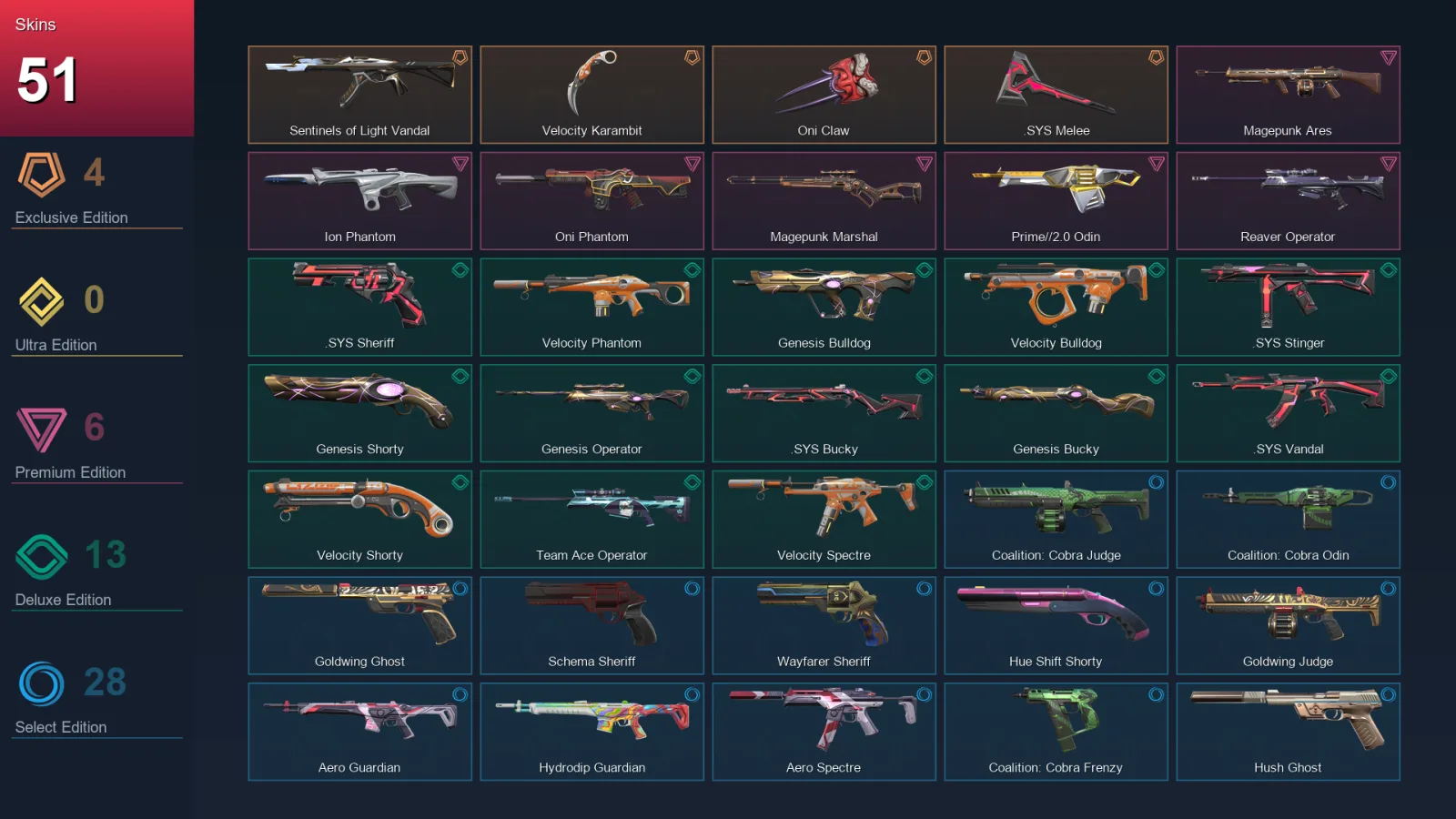 AP | Lv132 | Unranked | 51 Skin | 24 Agent | 79 Buddy — Valorant account