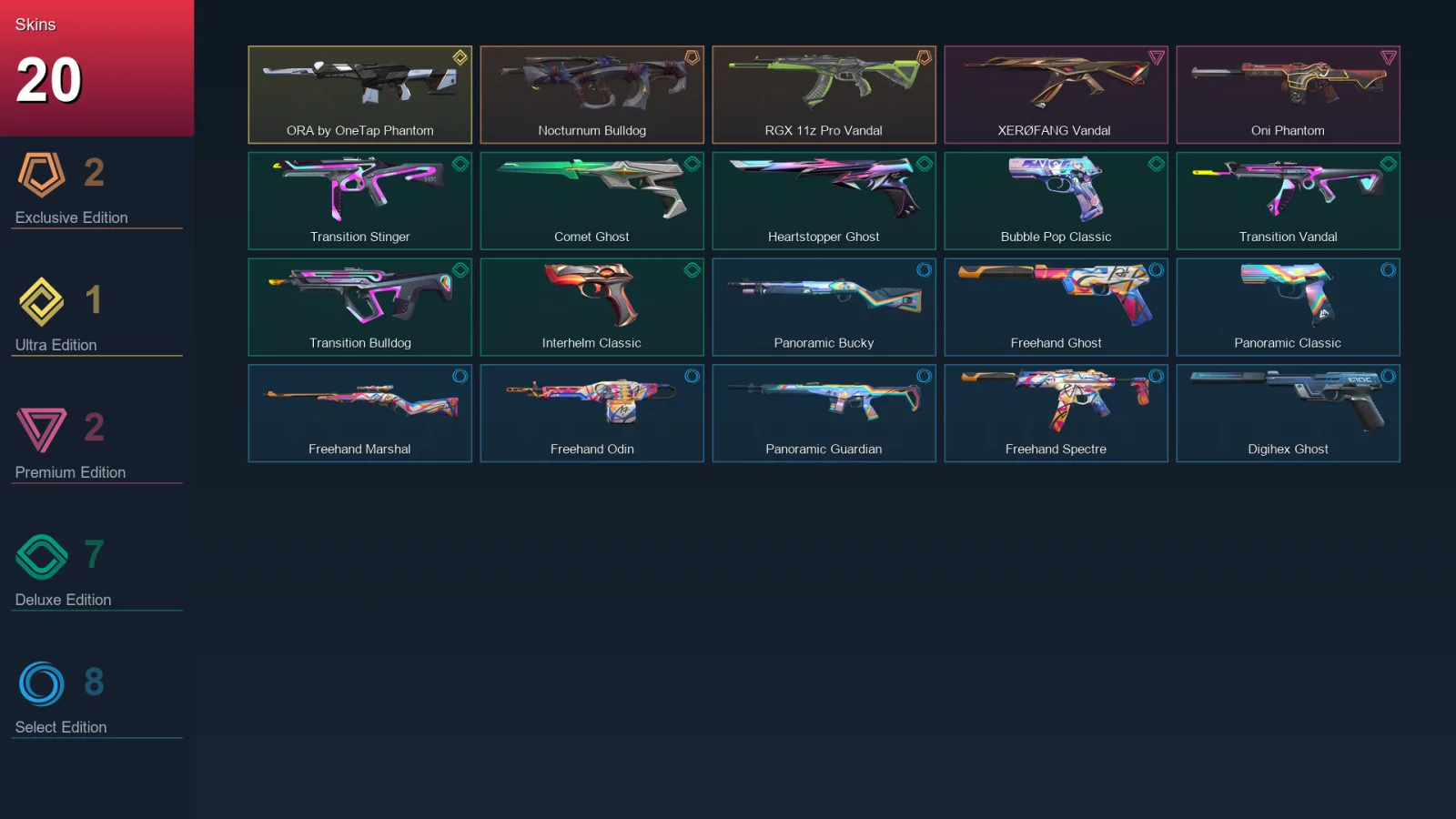 AP | Lv155 | Unranked | 20 Skin | 29 Agent | 46 Buddy — Valorant account