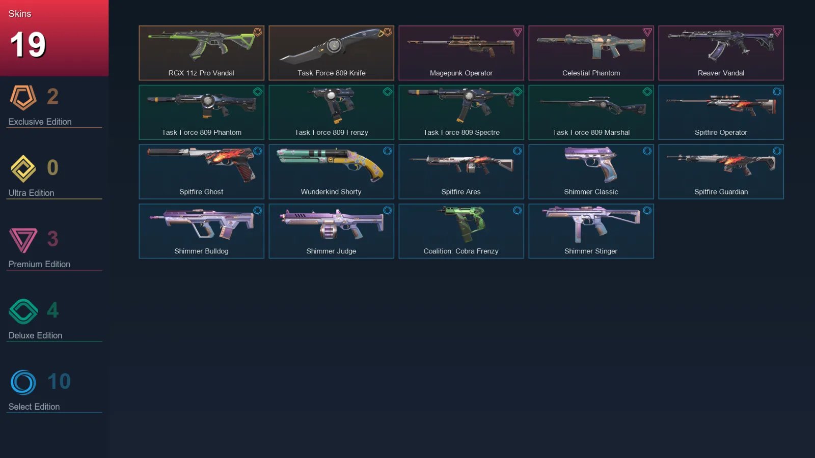 AP | Lv75 | Unranked | 19 Skin | 21 Agent | 29 Buddy — Valorant account