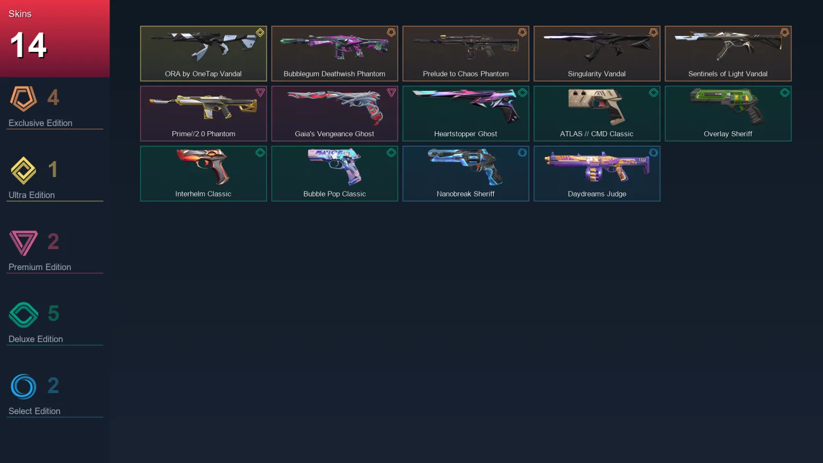 EU | Lv116 | Unranked | 14 Skin | 28 Agent | 46 Buddy &mdash; Valorant account with Astra