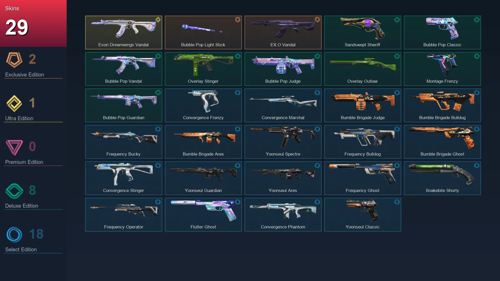 LA | Lv75 | Unranked | 29 Skin | 15 Agent | 39 Buddy — Valorant account