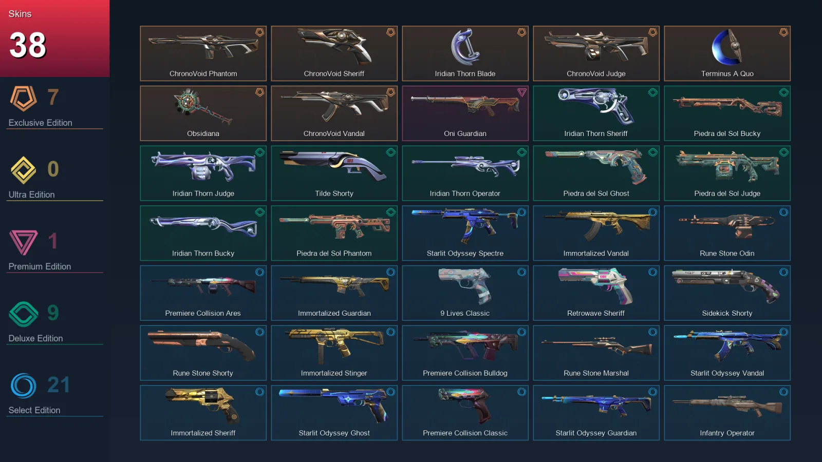 EU | Lv162 | Unranked | 38 Skin | 27 Agent | 67 Buddy