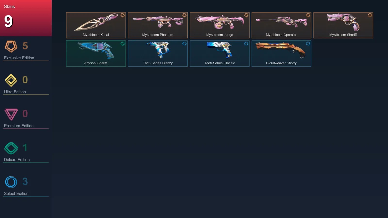 EU | Lv11 | Unranked | 9 Skin | 7 Agent | 4 Buddy