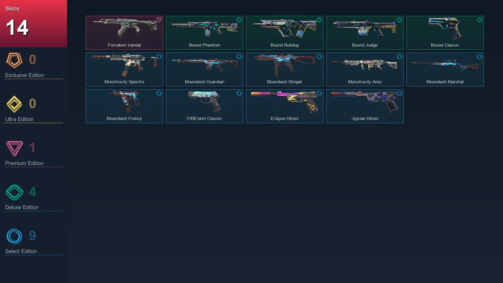 AP | Lv126 | Unranked | 14 Skin | 28 Agent | 81 Buddy