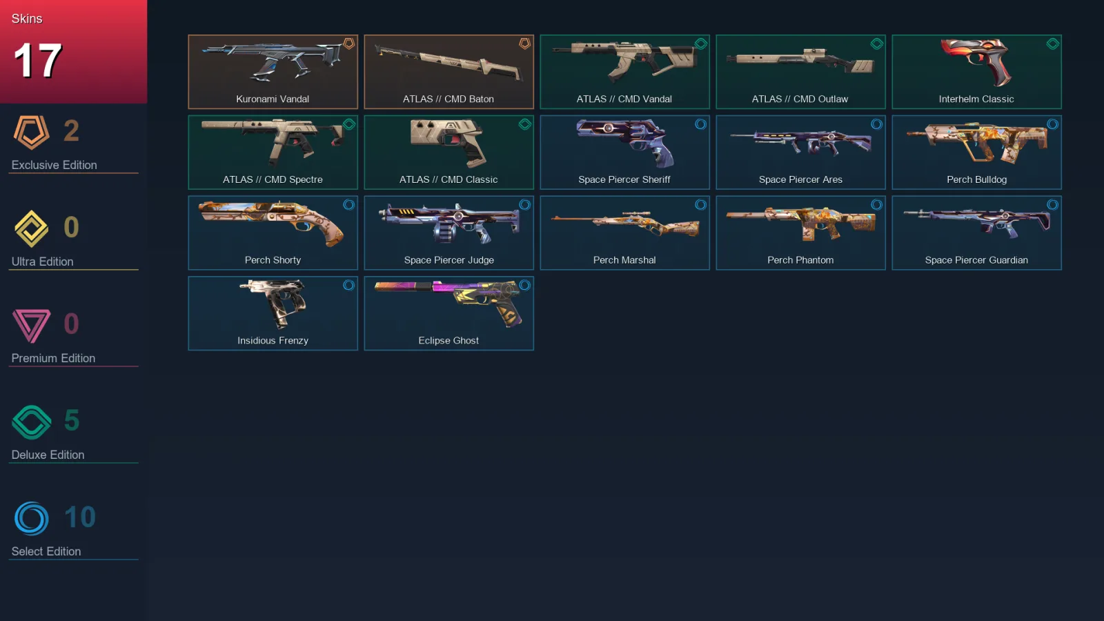 EU | Lv74 | Unranked | 17 Skin | 25 Agent | 43 Buddy