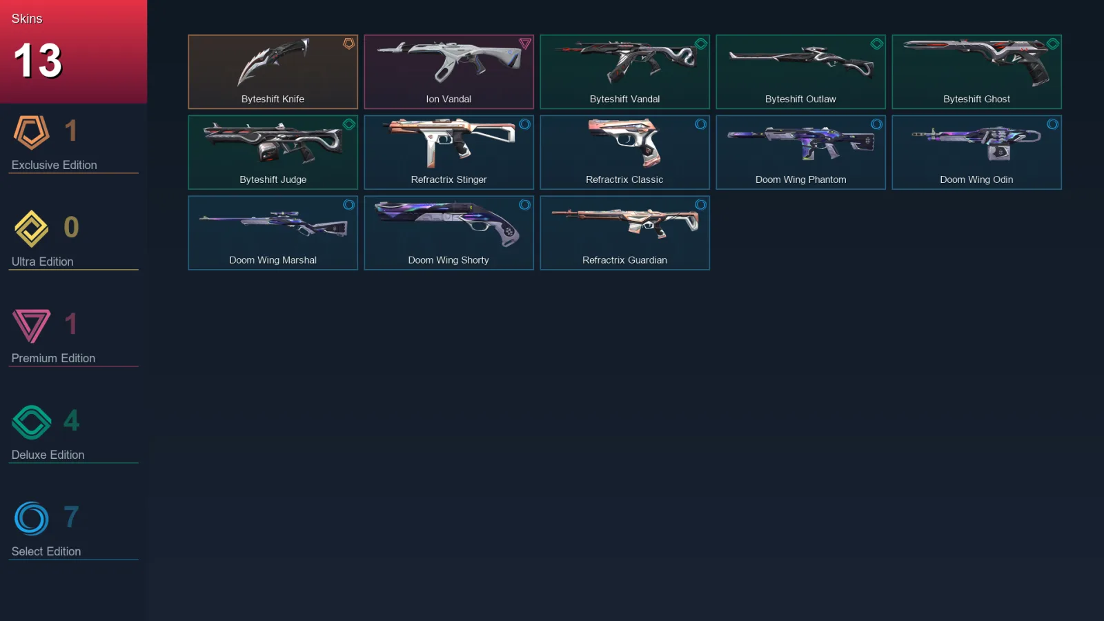 AP | Lv51 | Unranked | 13 Skin | 20 Agent | 29 Buddy
