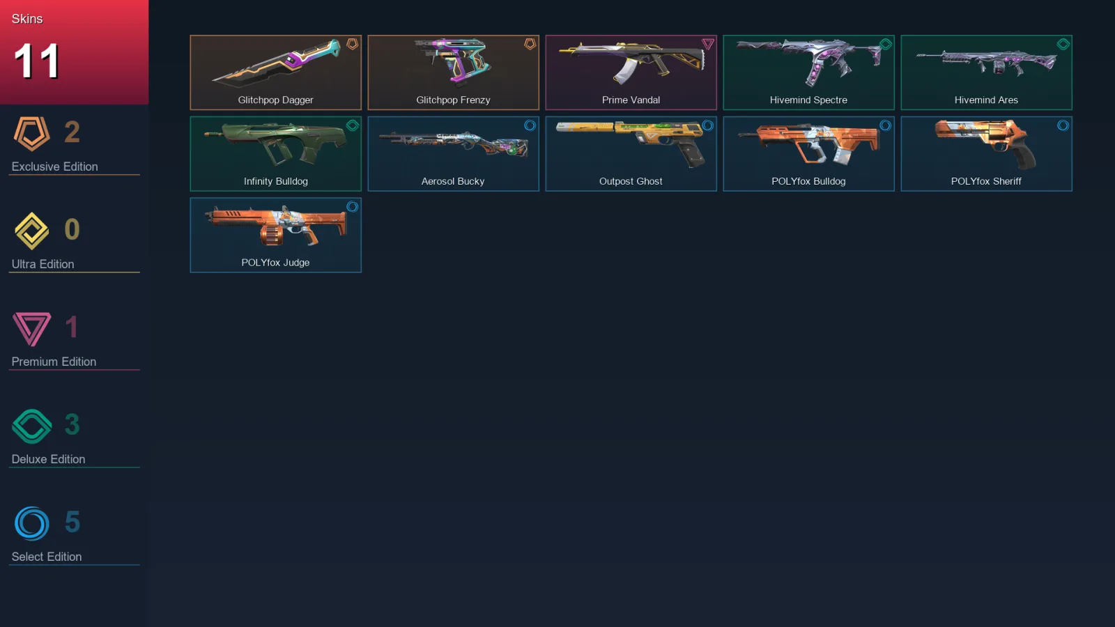 EU | Lv15 | Unranked | 11 Skin | 11 Agent | 14 Buddy — Valorant account