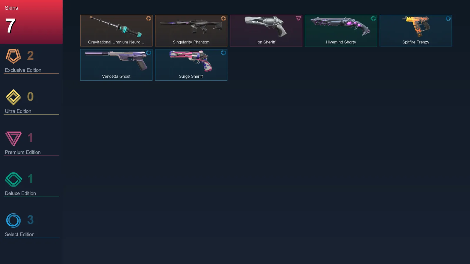 AP | Lv84 | Unranked | 7 Skin | 22 Agent | 45 Buddy