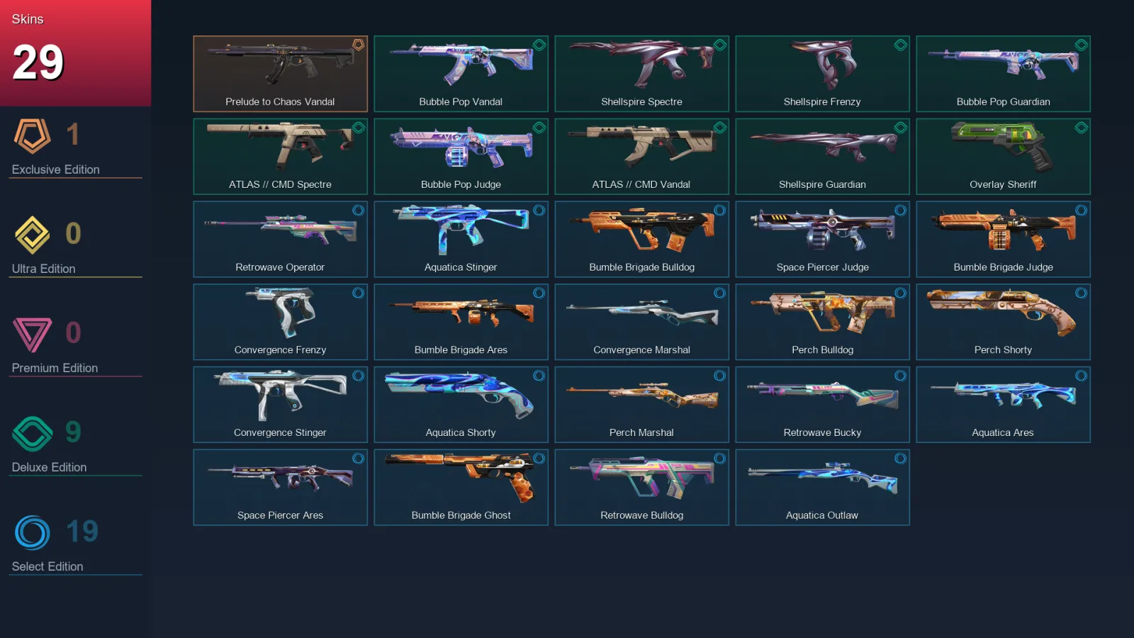 EU | Lv66 | Unranked | 29 Skin | 20 Agent | 41 Buddy — Valorant account