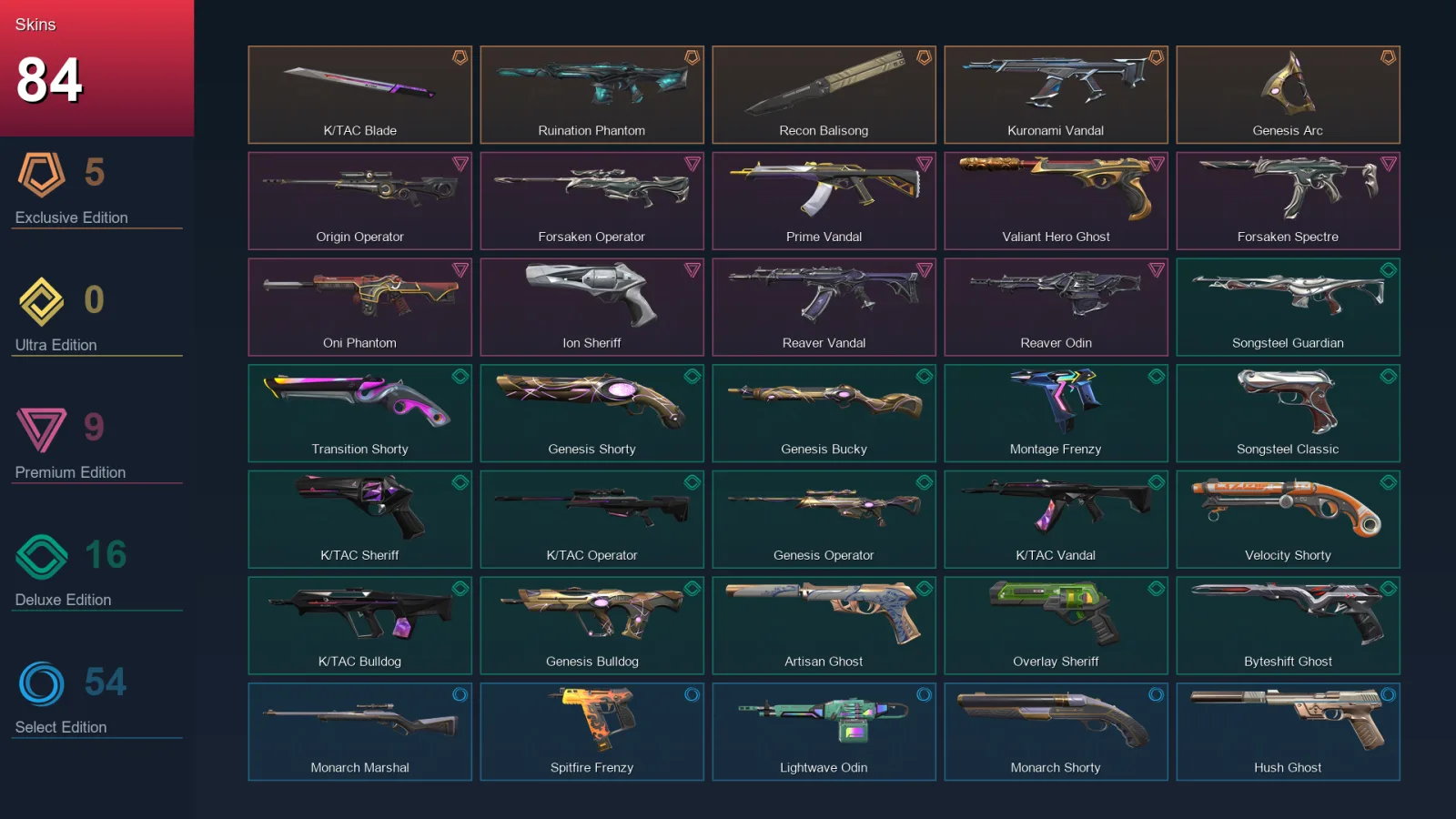 AP | Lv410 | Unranked | 84 Skin | 28 Agent | 153 Buddy