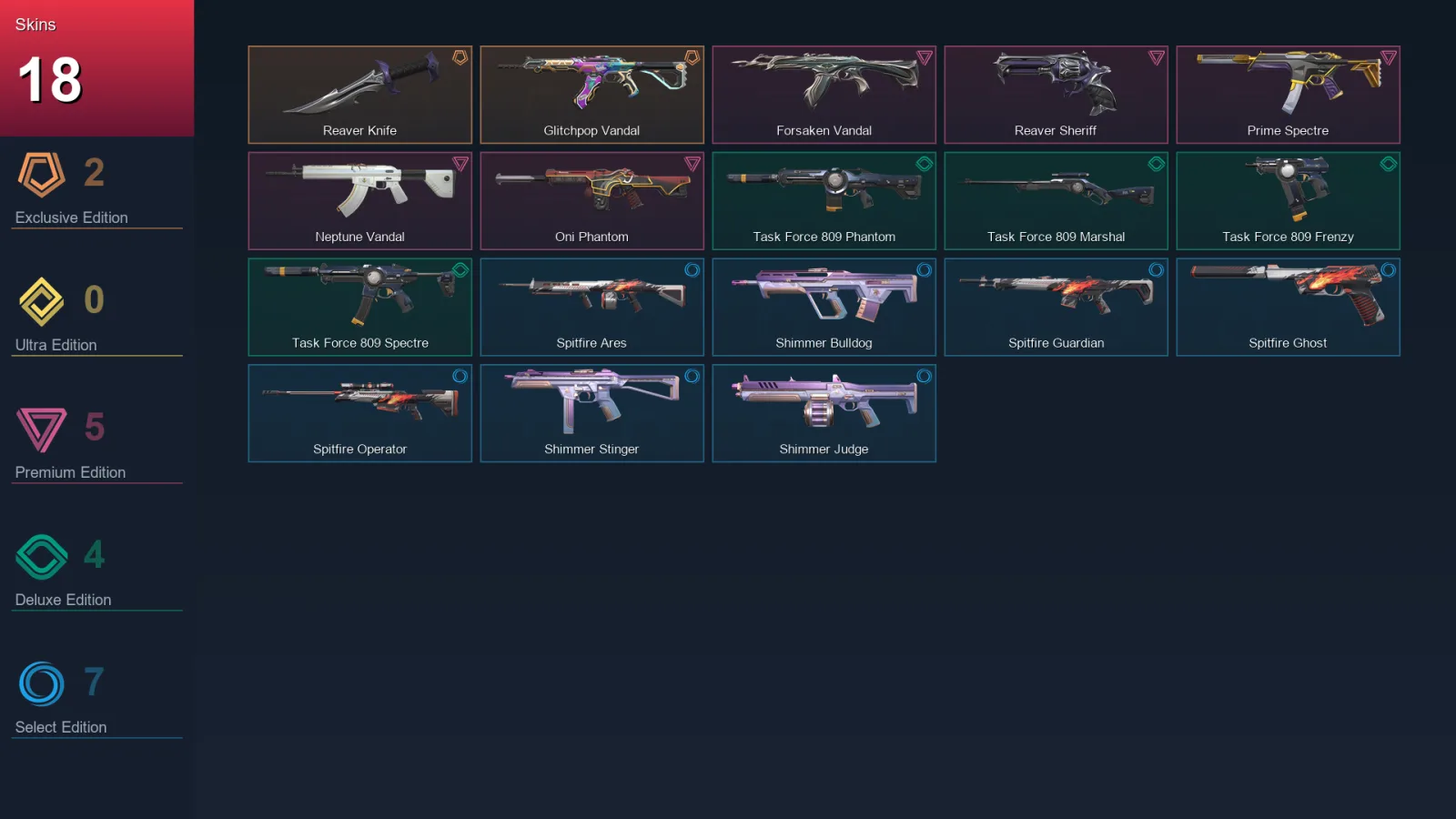 EU | Lv42 | Unranked | 18 Skin | 18 Agent | 18 Buddy