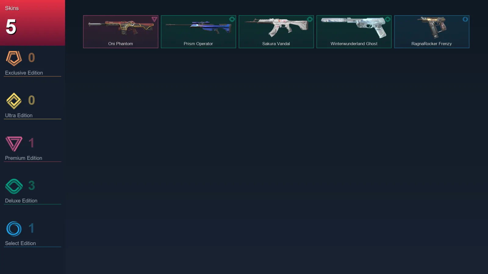 EU | Lv33 | Unranked | 5 Skin | 13 Agent | 16 Buddy