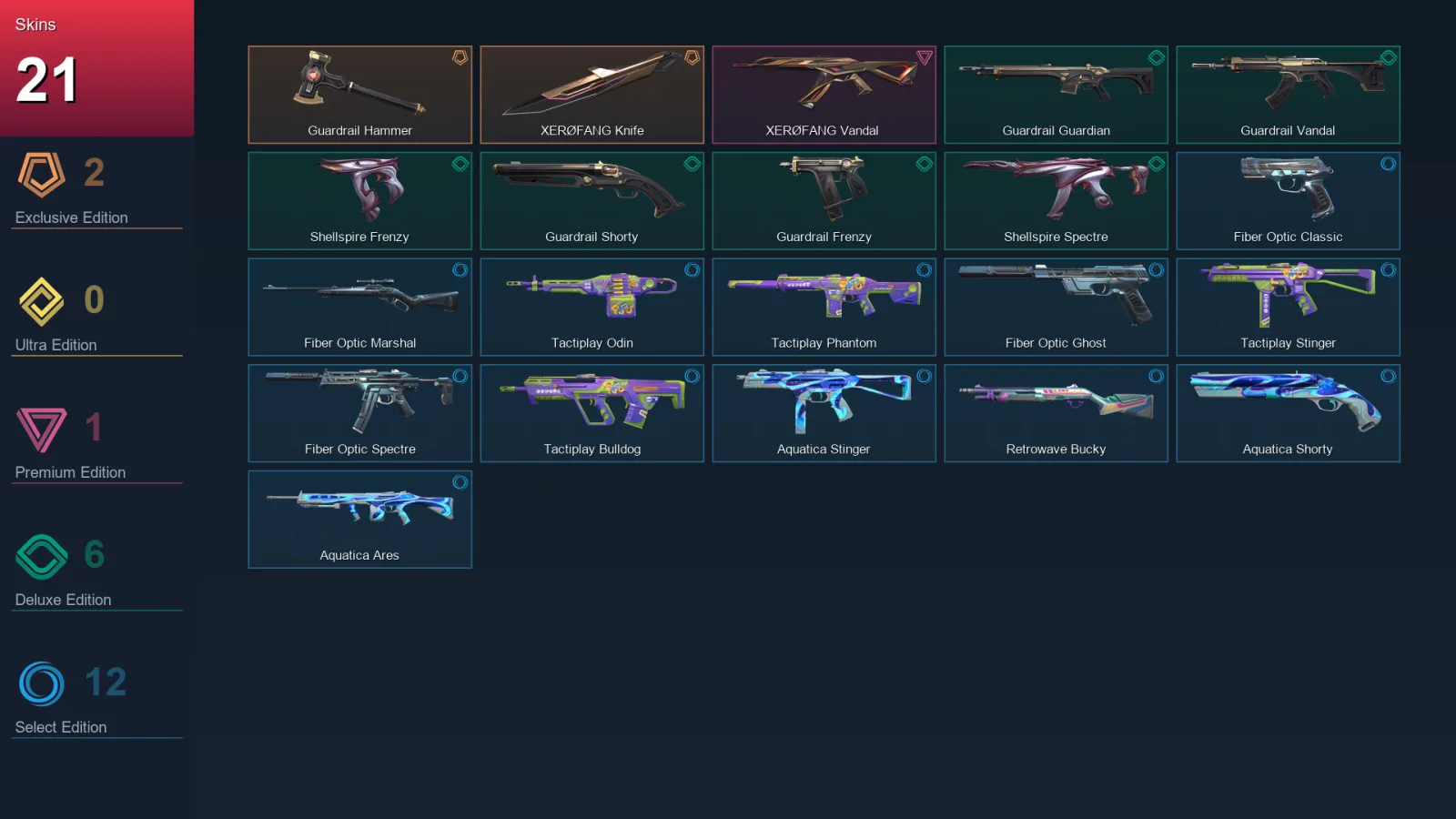 EU | Lv38 | Unranked | 21 Skin | 13 Agent | 16 Buddy — Valorant account