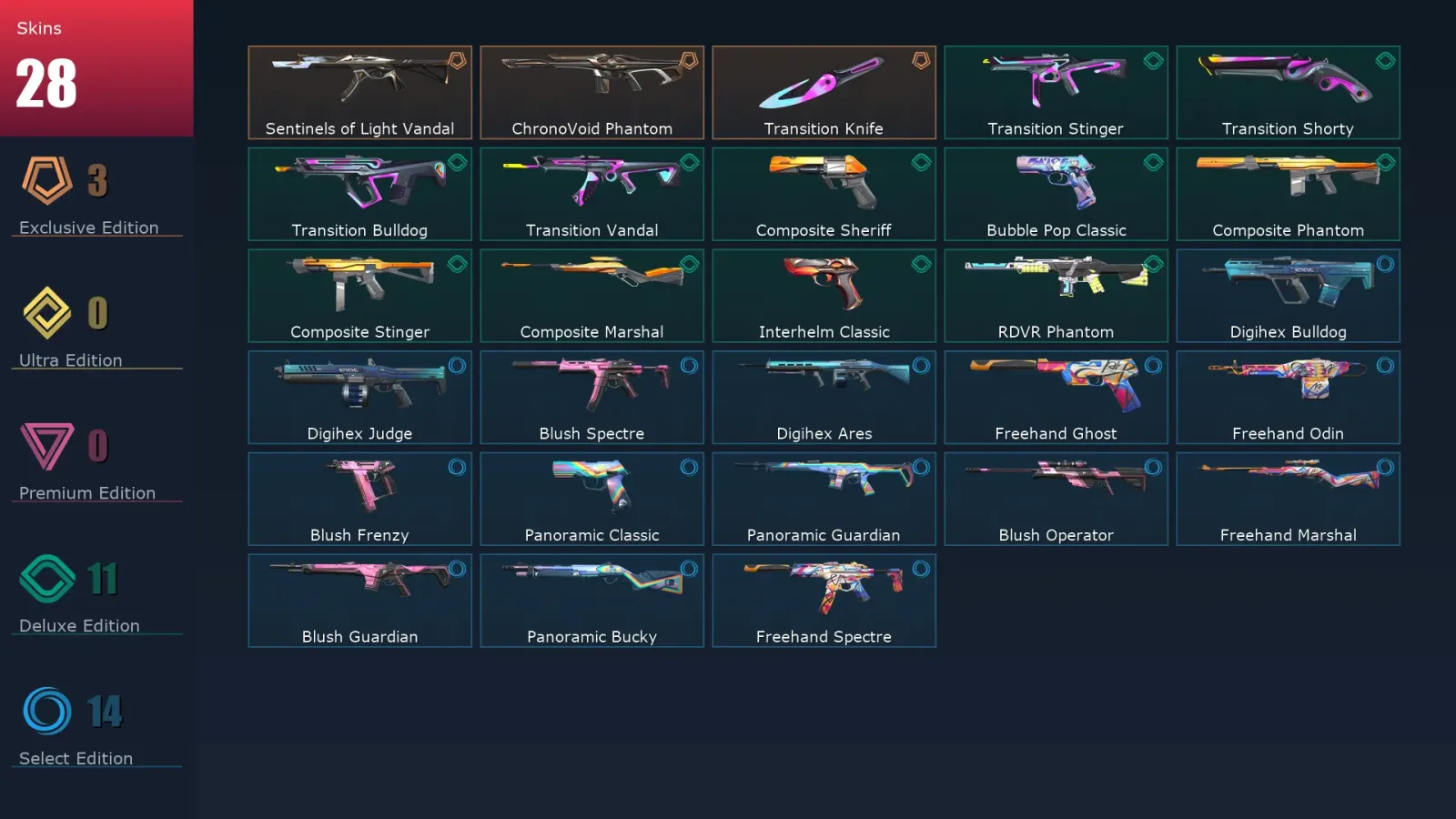 [Valorant] | EU | Level 115 | 28 Agents | 28 Skins — Valorant account