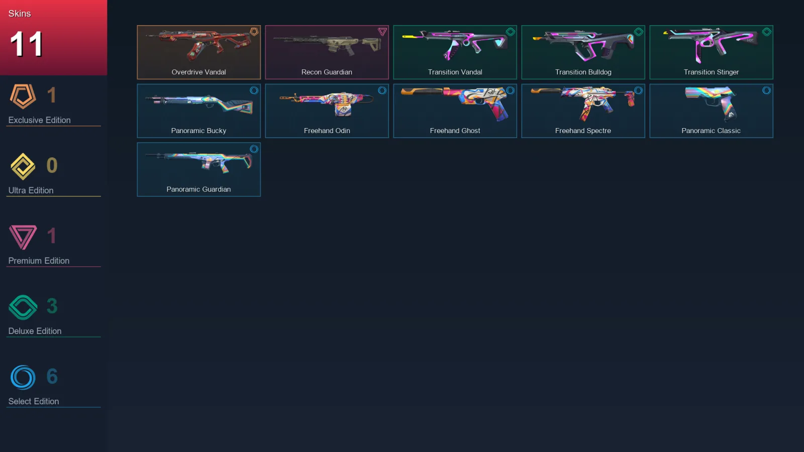 EU | Lv33 | Unranked | 11 Skin | 14 Agent | 23 Buddy