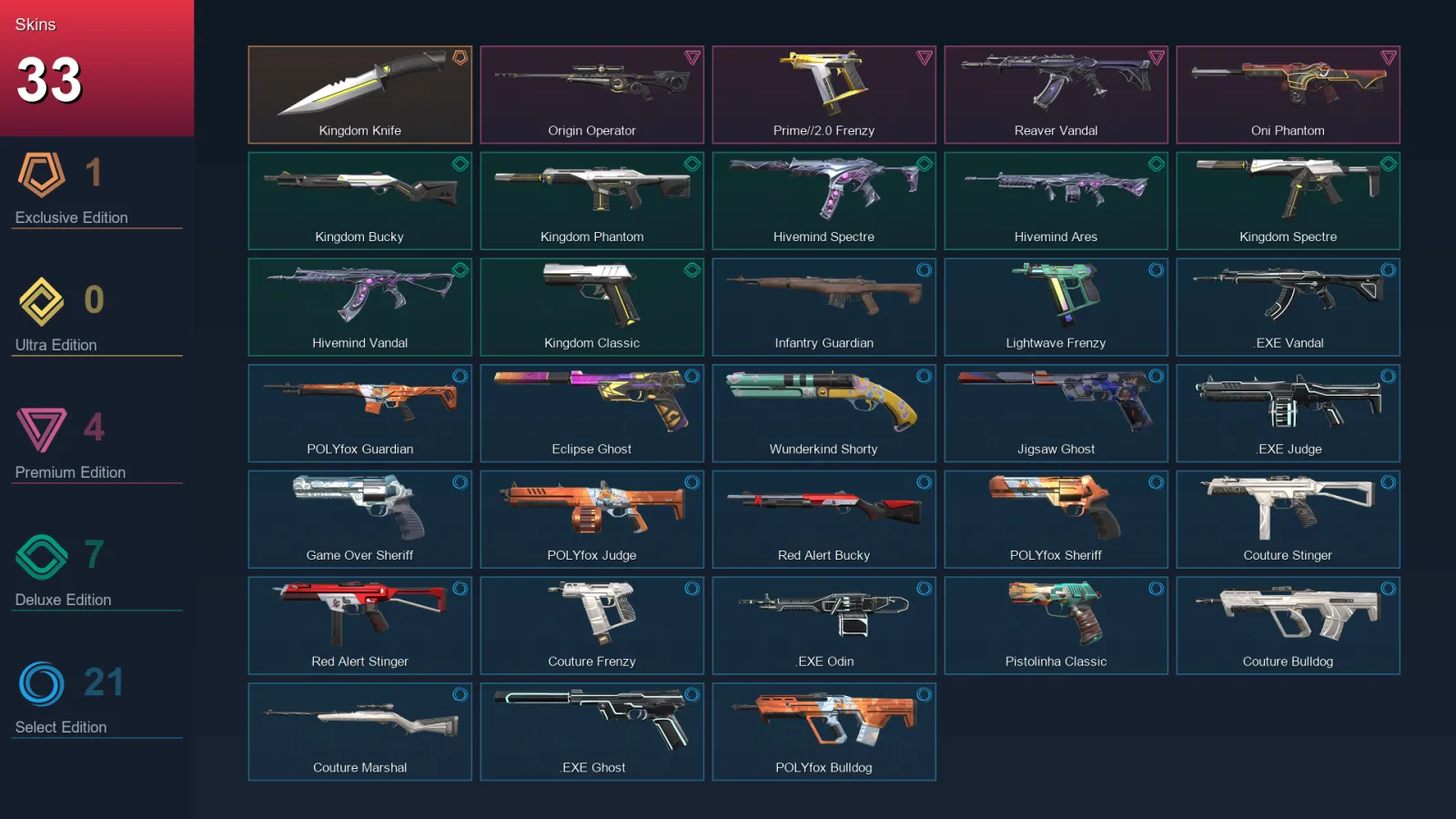 EU | Lv74 | Unranked | 33 Skin | 15 Agent | 43 Buddy — Valorant account