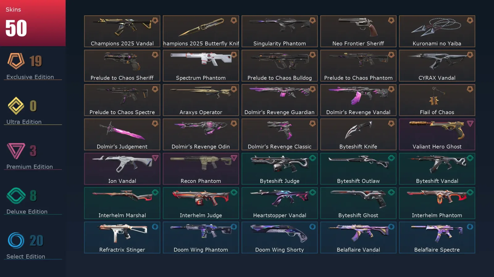 [Valorant] | EU | Level 67 | Silver 3 | 24 Agents | 50 Skins — Valorant account