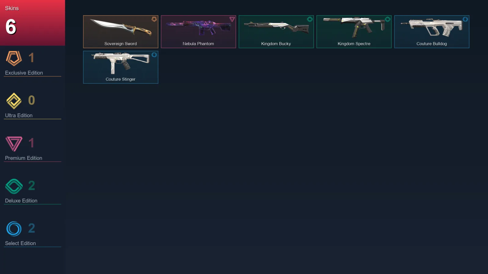 NA | Lv37 | Unranked | 6 Skin | 15 Agent | 22 Buddy