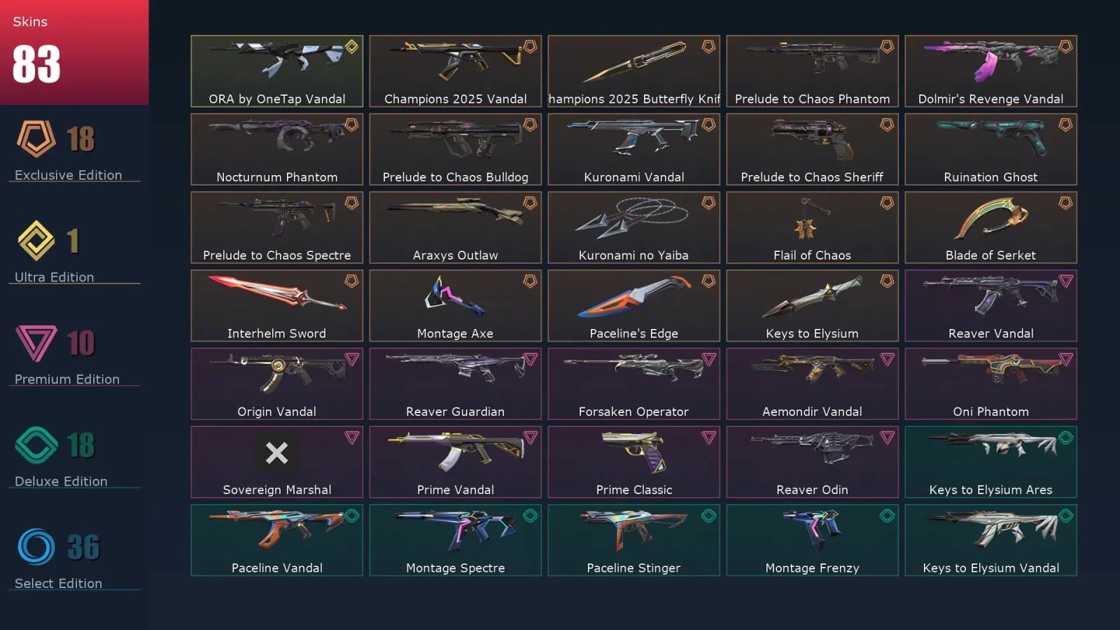 [Valorant] | EU | Level 103 | Diamond 1 | 29 Agents | 83 Skins — Valorant account
