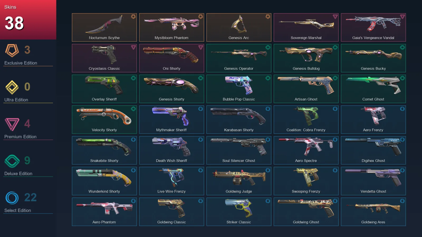 EU | Lv242 | Unranked | 38 Skin | 27 Agent | 113 Buddy