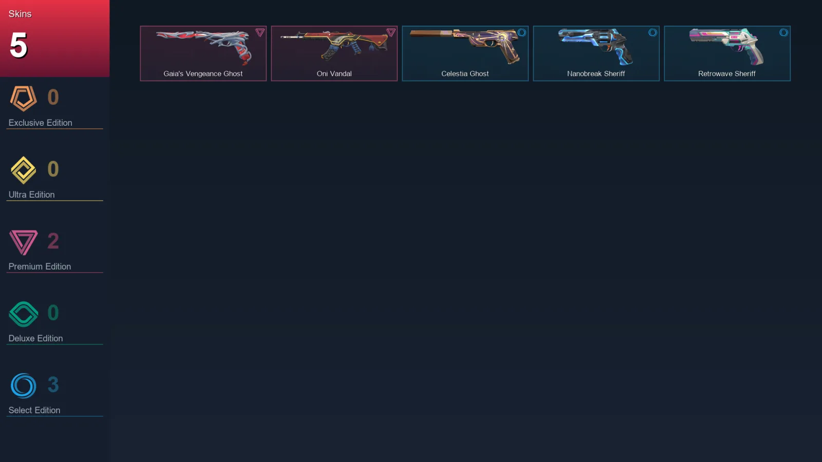 LA | Lv106 | Unranked | 5 Skin | 28 Agent | 45 Buddy