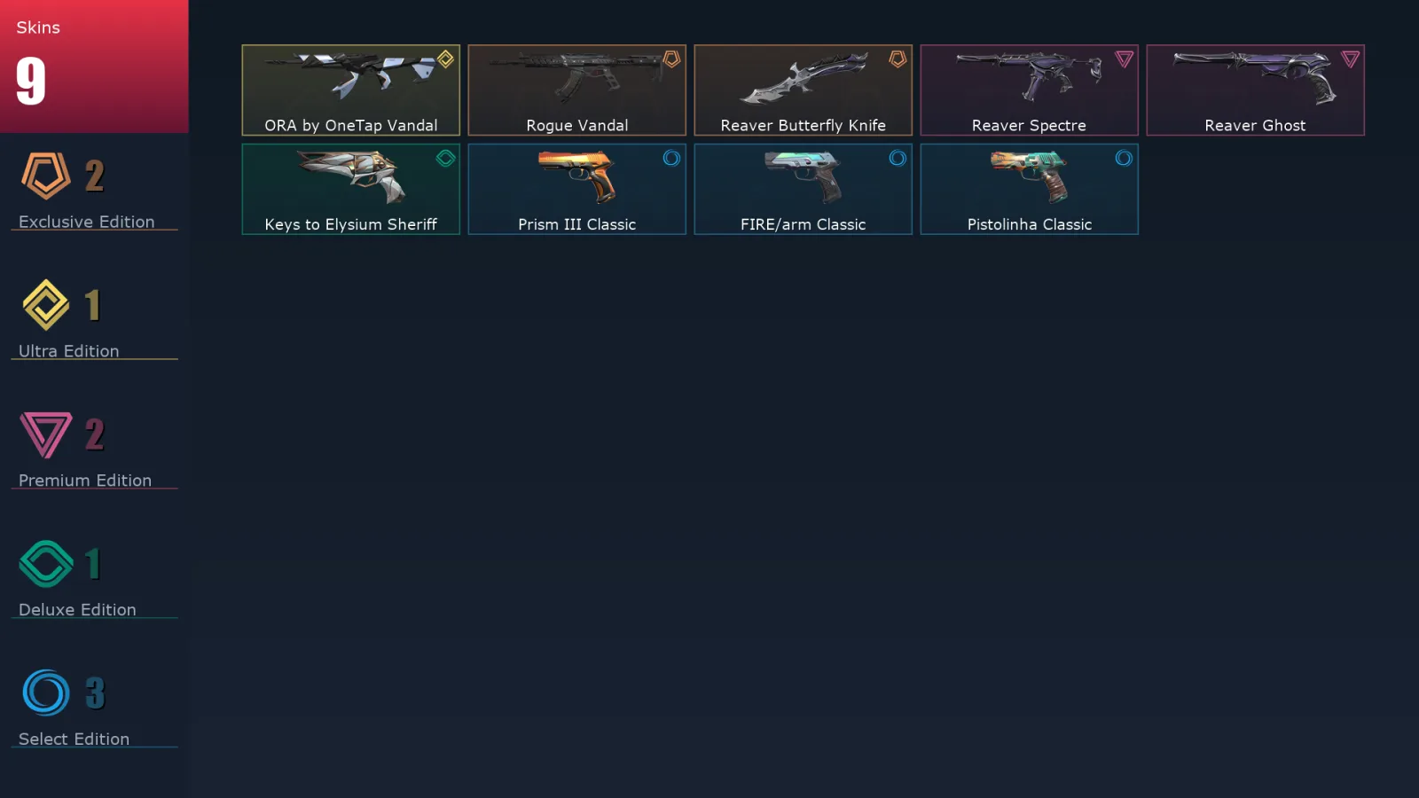 [Valorant] | EU | Level 94 | 21 Agents | 9 Skins