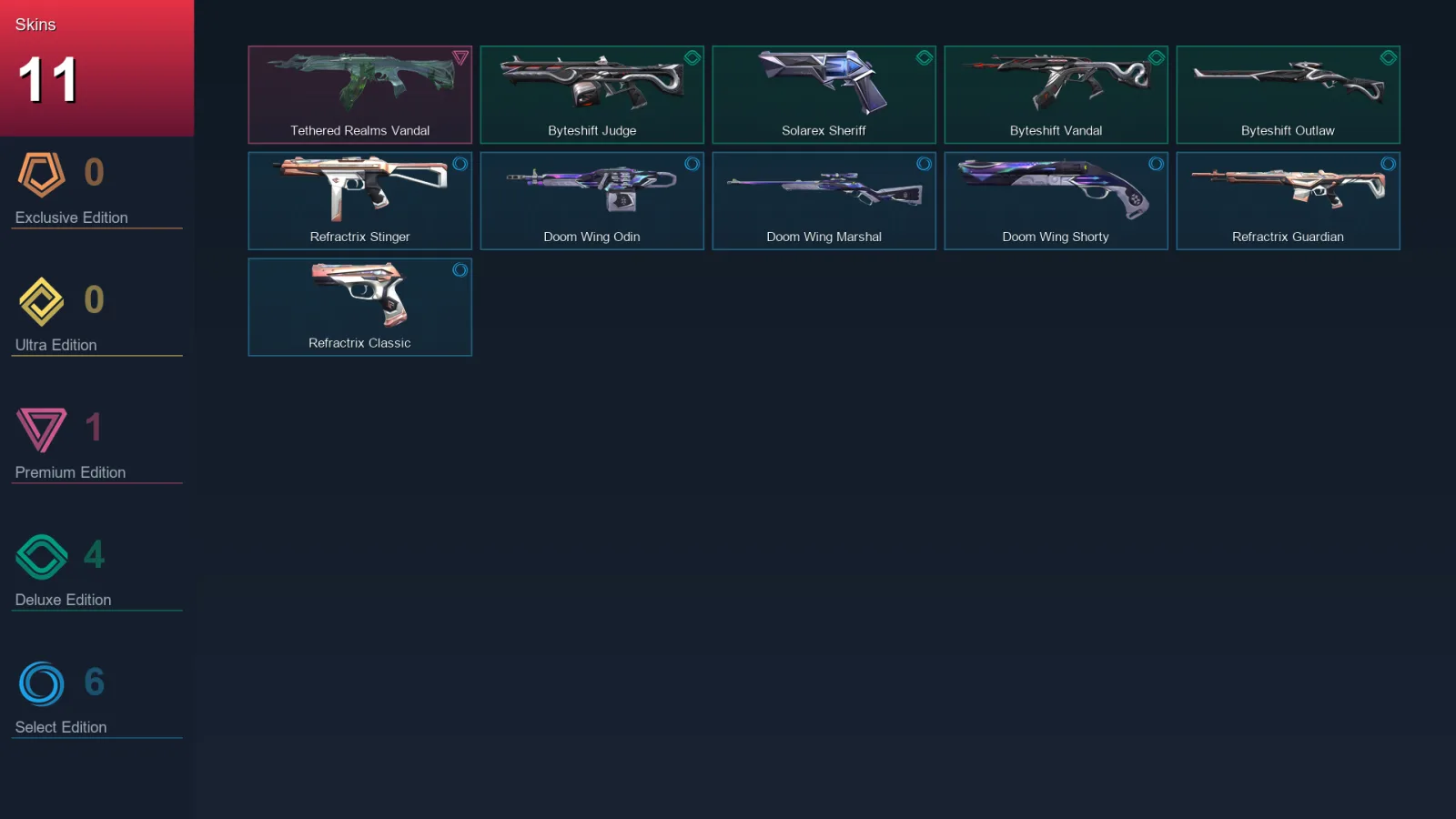 AP | Lv41 | Unranked | 11 Skin | 13 Agent | 18 Buddy