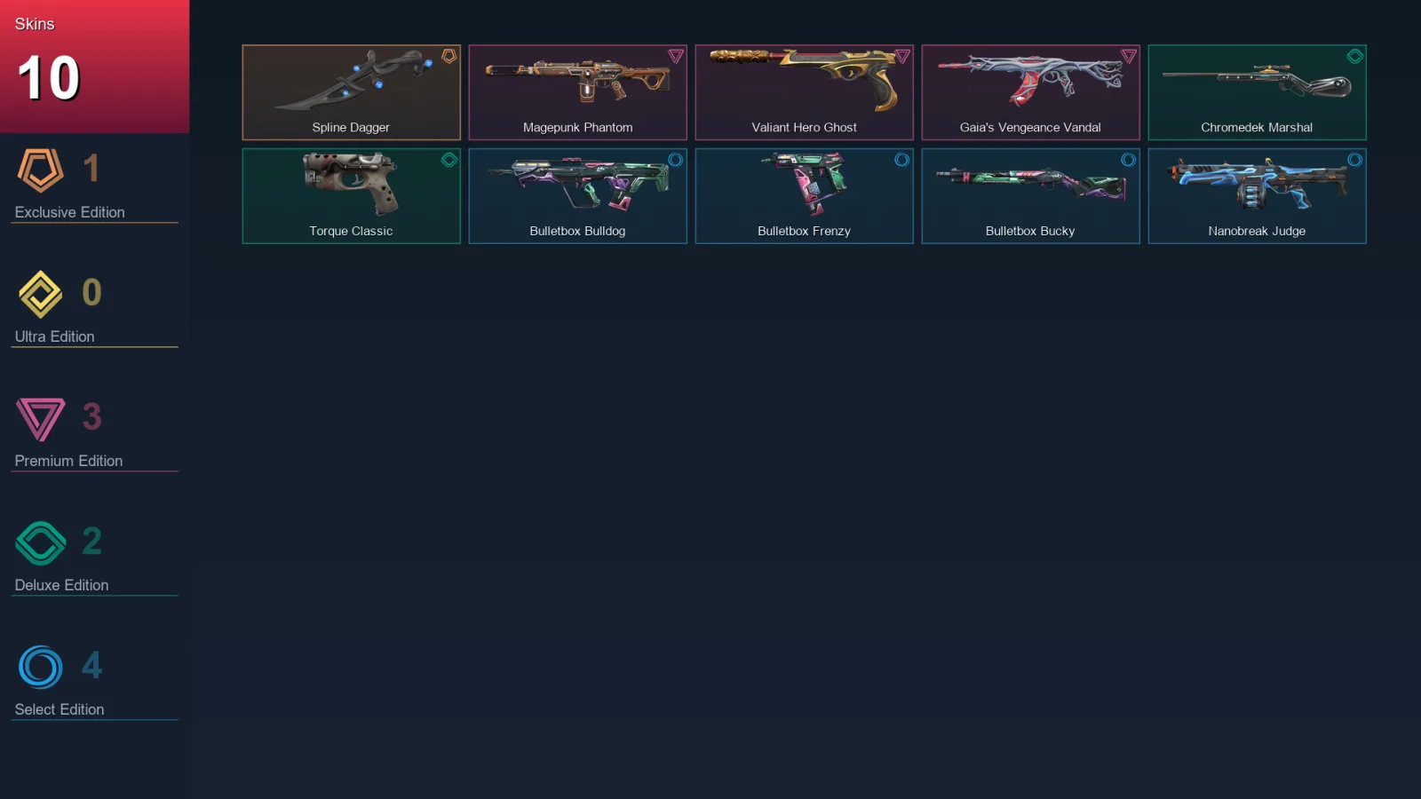 EU | Lv16 | Unranked | 10 Skin | 10 Agent | 5 Buddy