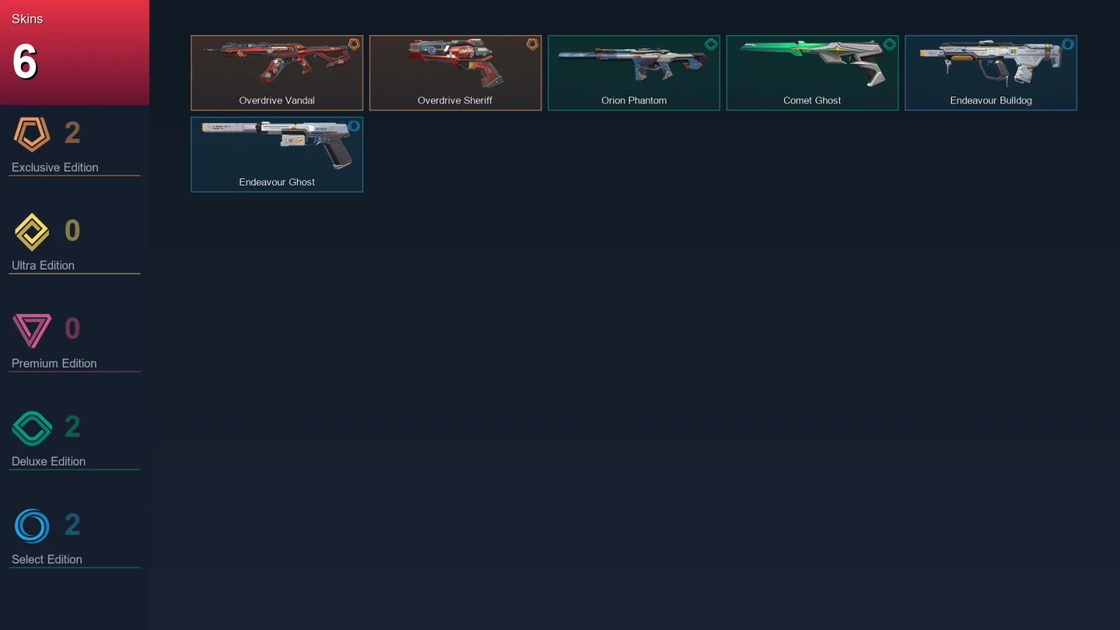 EU | Lv41 | Unranked | 6 Skin | 15 Agent | 14 Buddy