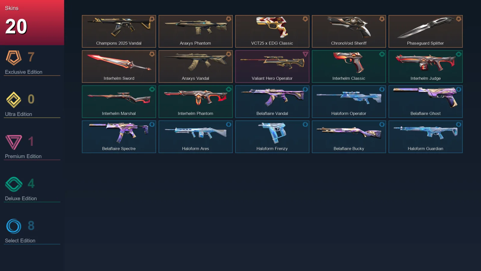 EU | Lv61 | Unranked | 20 Skin | 21 Agent | 35 Buddy