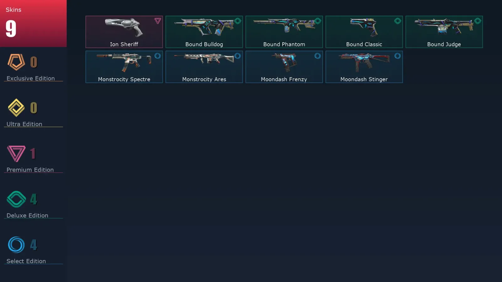 [Valorant] | EU | Level 54 | 15 Agents | 9 Skins
