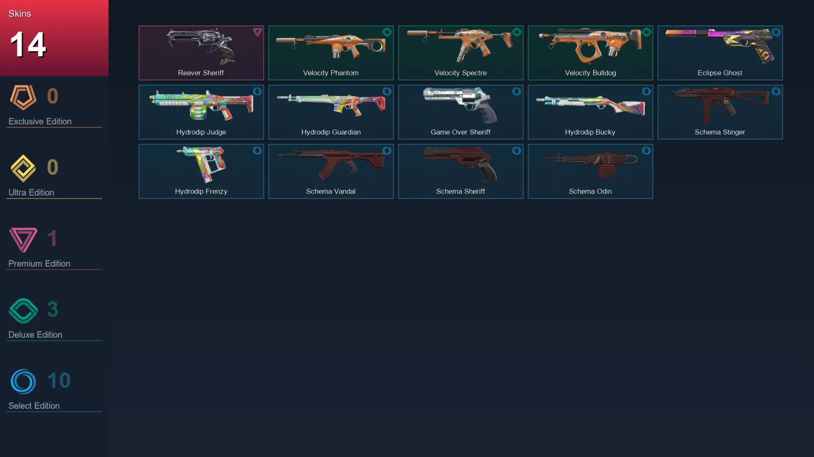 AP | Lv88 | Unranked | 14 Skin | 18 Agent | 52 Buddy