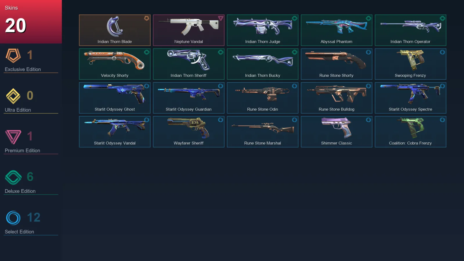 AP | Lv143 | Unranked | 20 Skin | 20 Agent | 63 Buddy