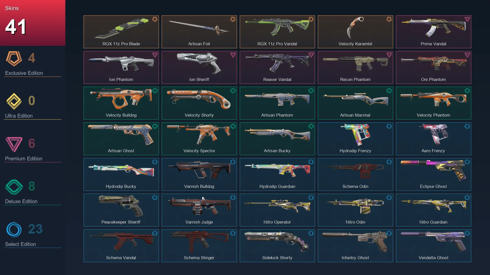 EU | Lv137 | Unranked | 41 Skin | 22 Agent | 73 Buddy — Valorant account