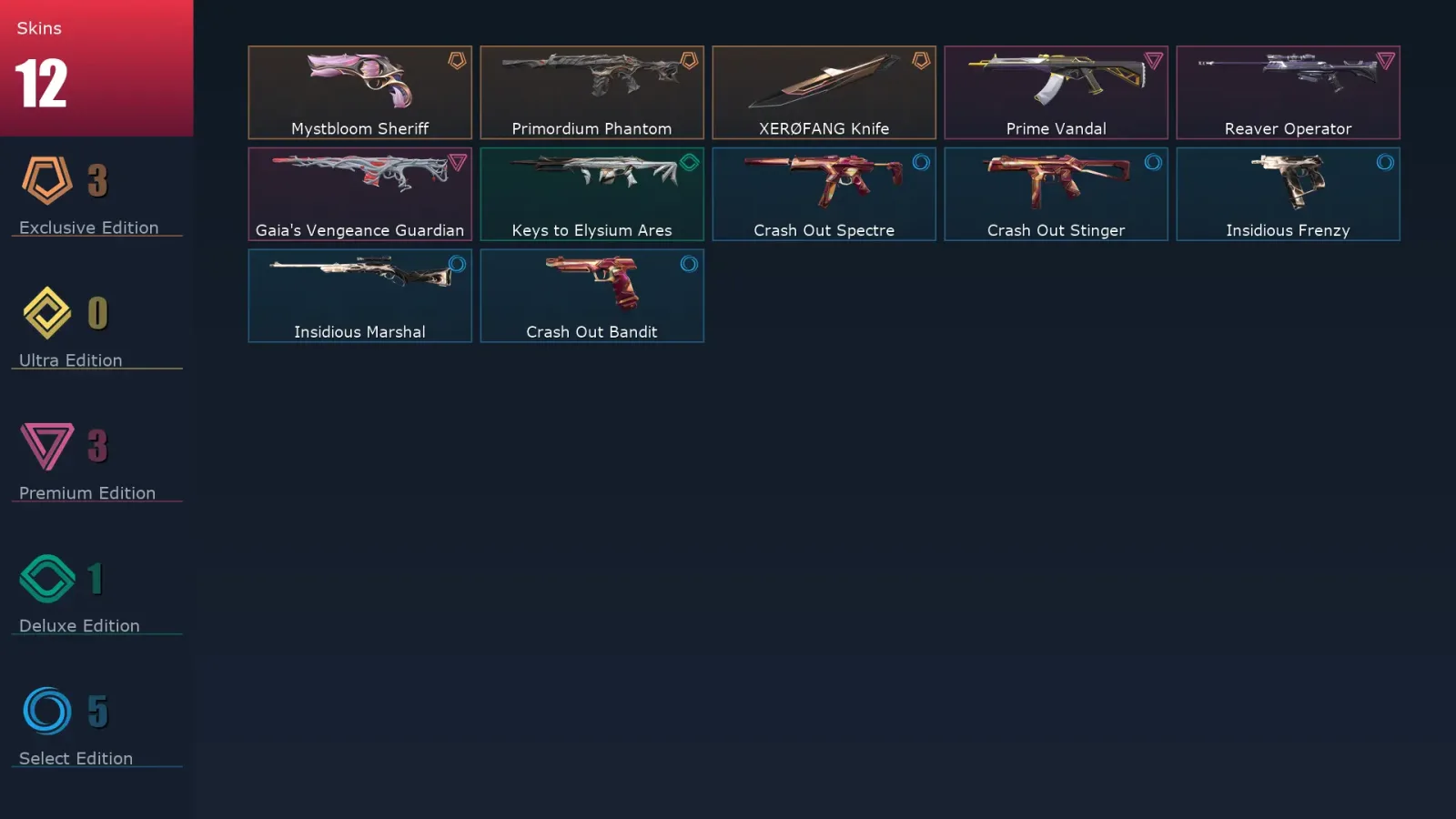 [Valorant] | EU | Level 14 | 7 Agents | 12 Skins — Valorant account