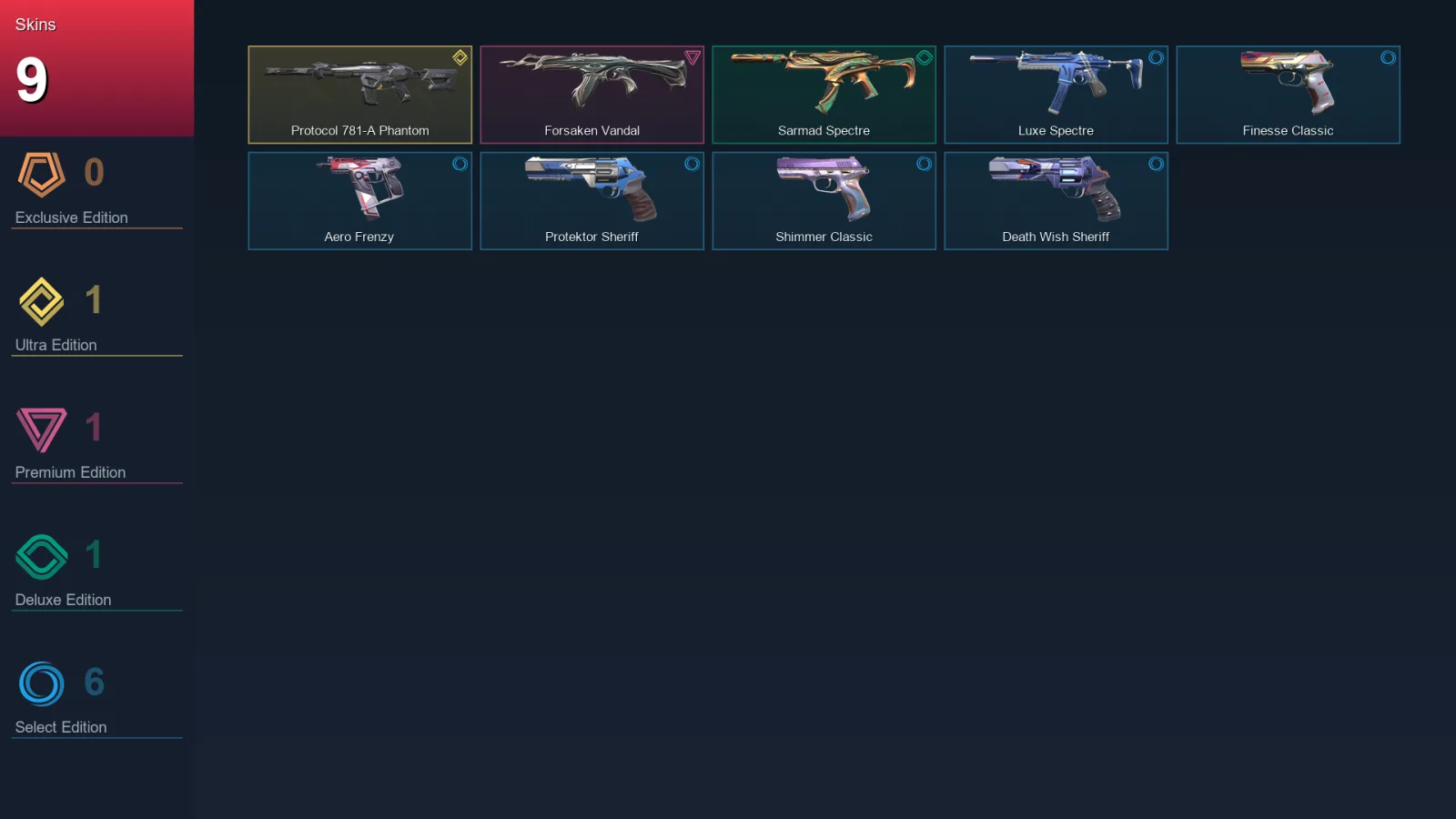 AP | Lv78 | Unranked | 9 Skin | 11 Agent | 24 Buddy