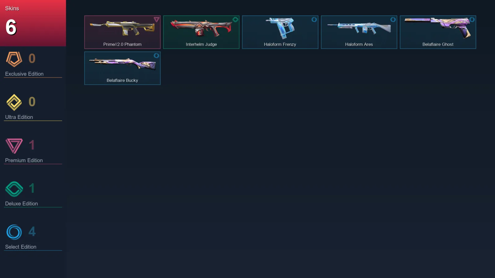 EU | Lv16 | Unranked | 6 Skin | 8 Agent | 7 Buddy
