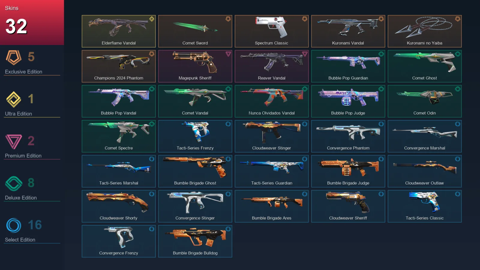 NA | Lv51 | Unranked | 32 Skin | 15 Agent | 35 Buddy — Valorant account