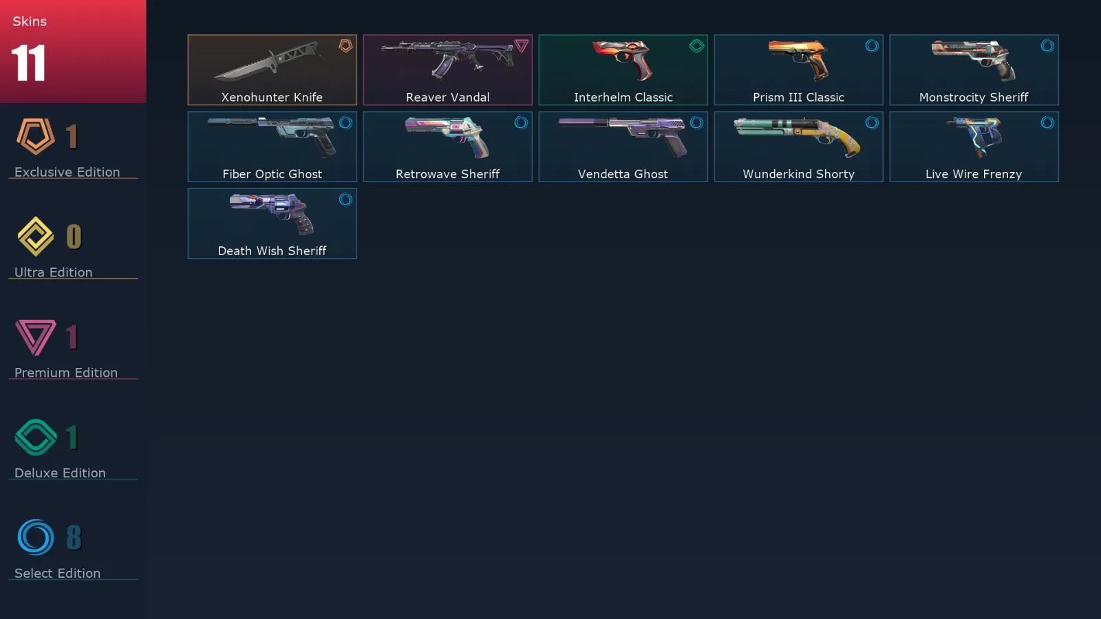 [Valorant] | EU | Level 231 | 29 Agents | 11 Skins