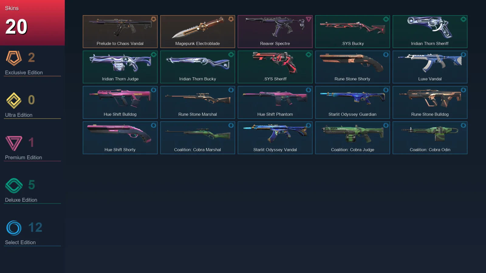 EU | Lv31 | Unranked | 20 Skin | 11 Agent | 23 Buddy — Valorant account