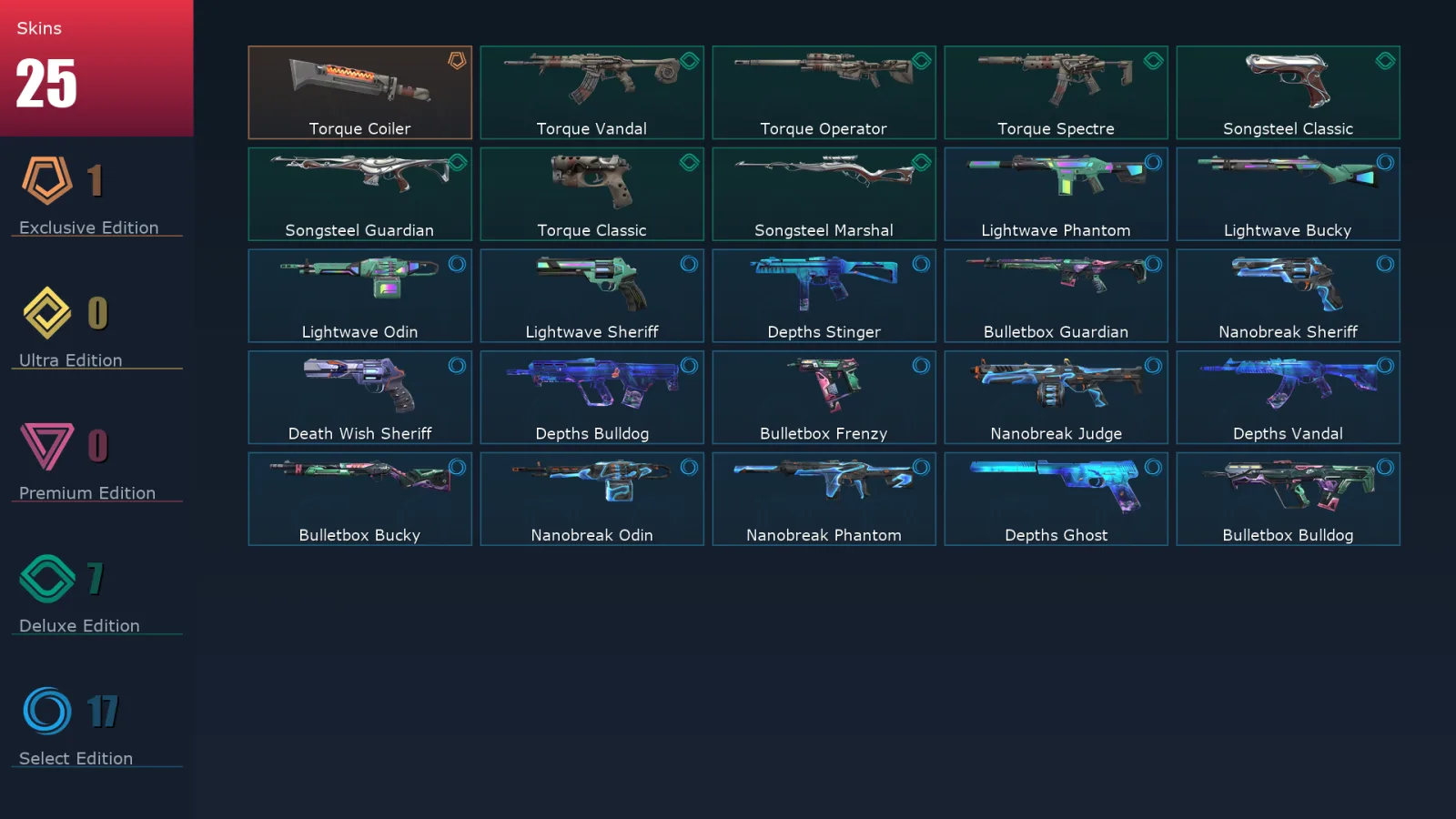 [Valorant] | EU | Level 100 | 26 Agents | 25 Skins